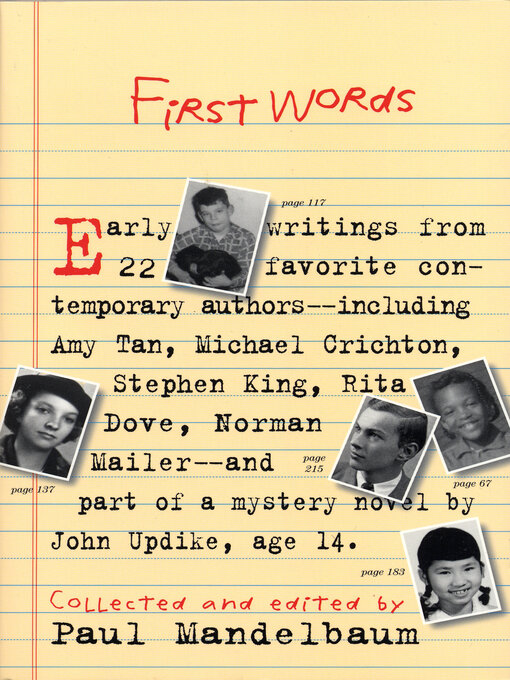 Title details for First Words by Paul Mandelbaum - Available